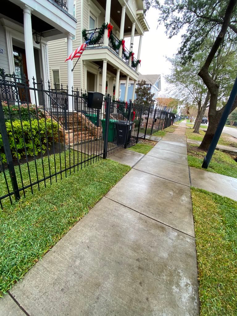 Fresh sod installed across a residential lawn